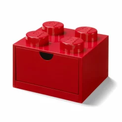 LEGO® Storage With Drawer 4 Knobs, Red