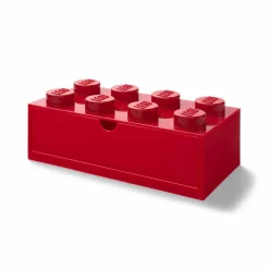 LEGO® Storage With Drawer 8 Knobs, Red