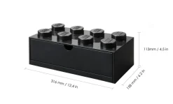 LEGO® Storage With Drawer 8 Knobs, Red