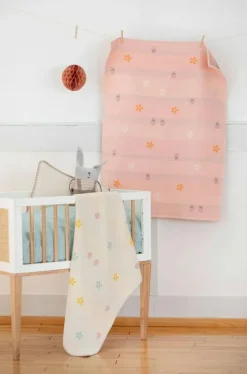 Lena Baby Blanket 75x100 cm Ladybugs, Pink