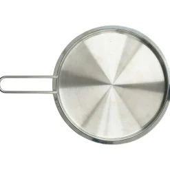 Lid With Handle Brushed Steel, 13 cm
