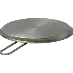 Lid With Handle Brushed Steel, 13 cm