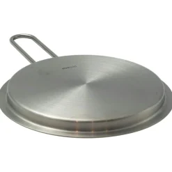 Lid With Handle Brushed Steel, 13 cm