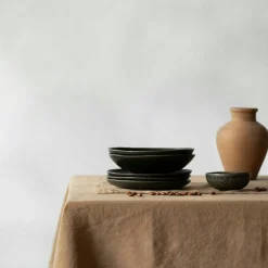 Linen Table Cloth 145x270 cm, Hazelnut