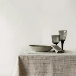 Linen Table Cloth 145x330 cm, Taupe