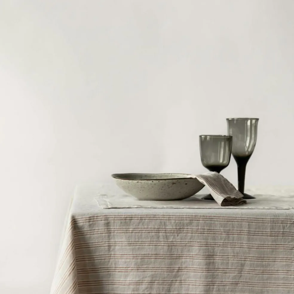 Linen Table Cloth 145x330 cm, Taupe