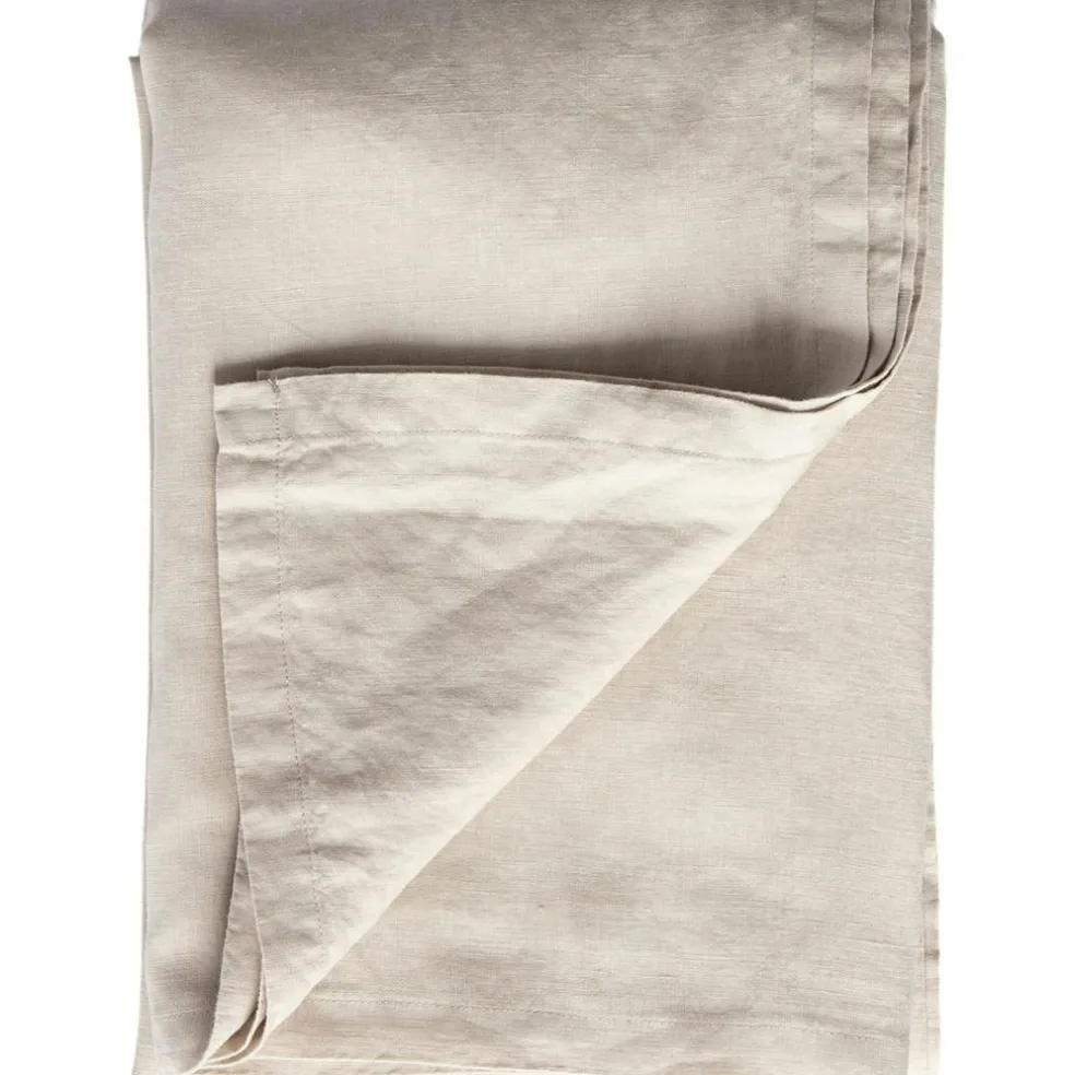 Linen Table Cloth 145x330 cm, Taupe