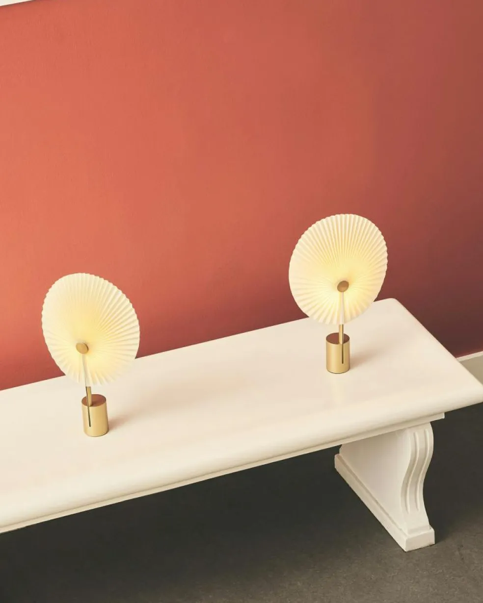 Liris Table Lamp Portable, Brass