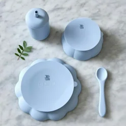 Little Poppy Childrens Tableware 4 Pieces, Light Pink