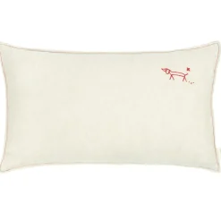 L1N0 Cushion 30x50 cm Checked Pattern, Natural