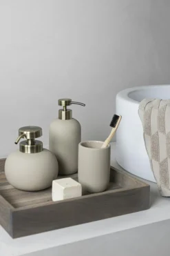 Lotus Soap Dispenser Low, Cobalt-blue