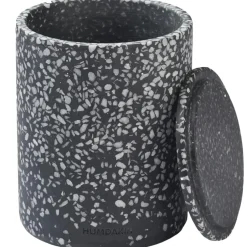 Lucca Jar With Lid 14 cm, Black