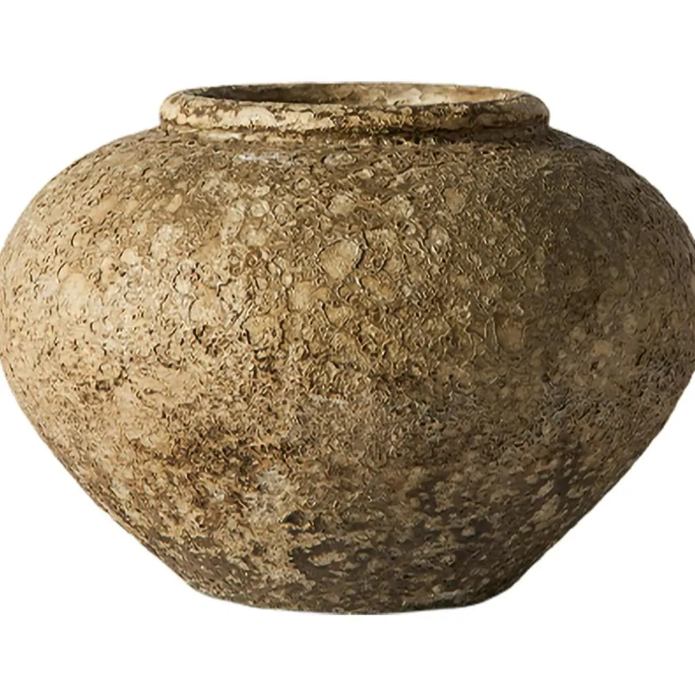 Luna Decorative Pot Beige, 38 cm