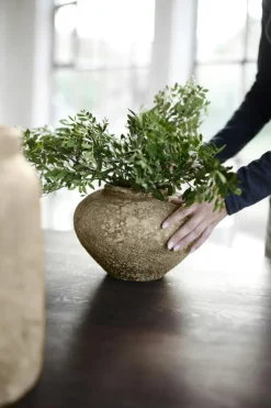 Luna Decorative Pot Beige, 38 cm