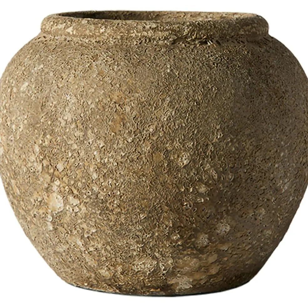 Luna Decorative Pot Beige, 38 cm