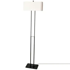 Luton Floor Lamp H150 cm, Black / White