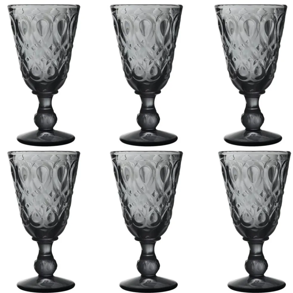Lyonnais Wine Glass 6-pack, Anthracite