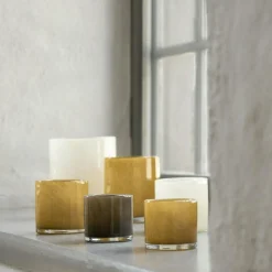 Lyric Candle Holder L, Dark Grey