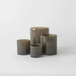 Lyric Candle Holder L, Dark Grey