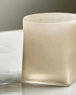 Made Candleholder 20 cm, Light brown