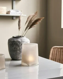 Made Candleholder 20 cm, Light brown