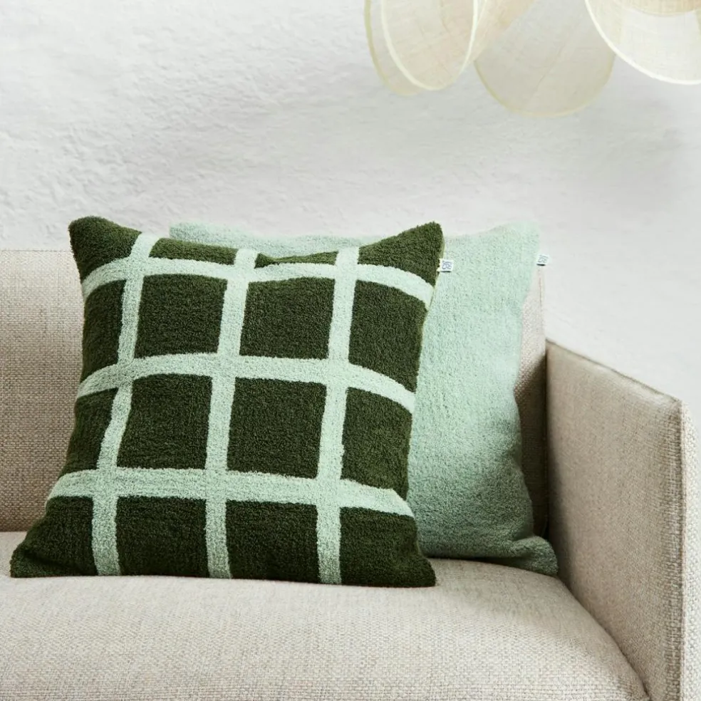 Mani Cushion Cover Bouclé 50x50 cm, Cactus Green