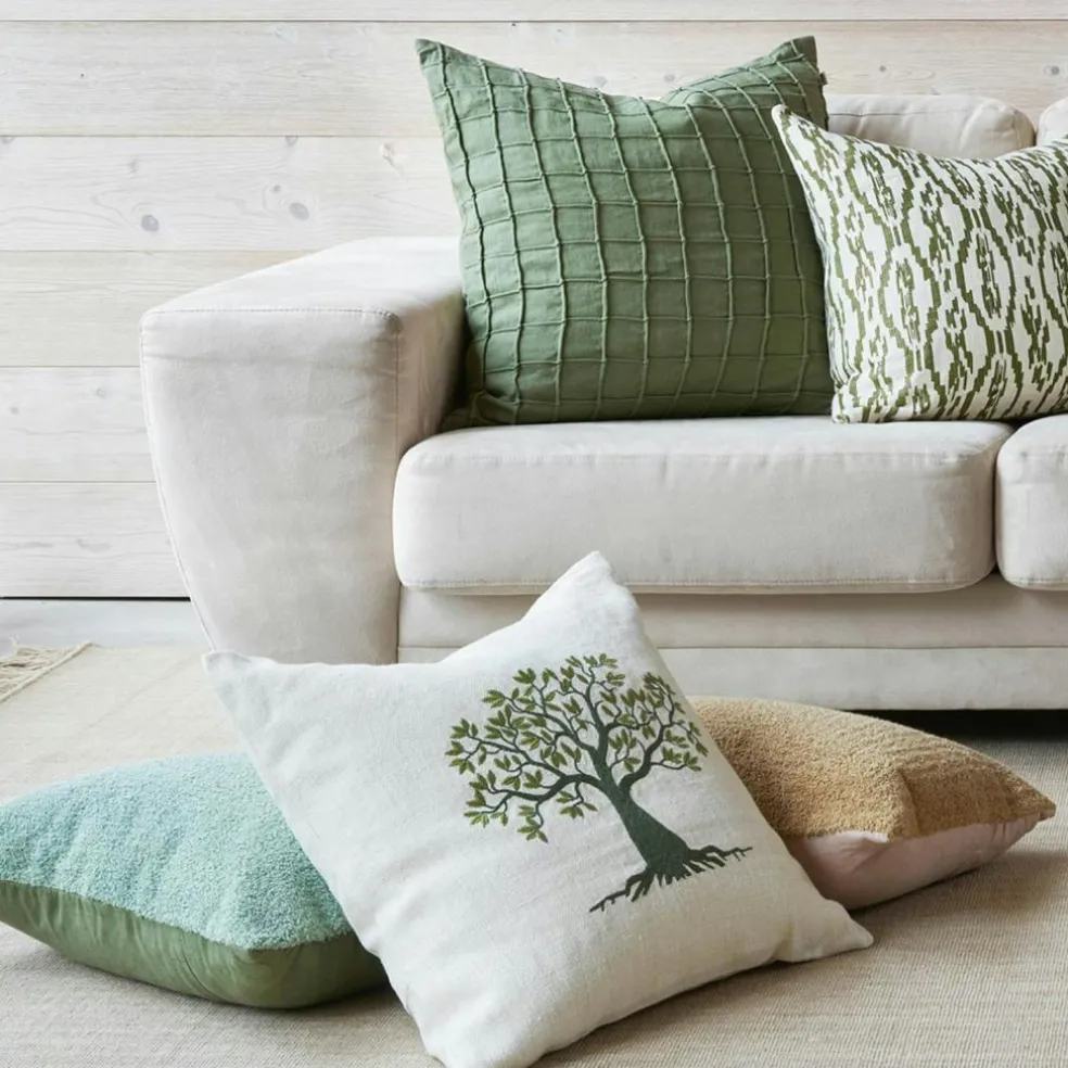 Mani Cushion Cover Bouclé 50x50 cm, Cactus Green