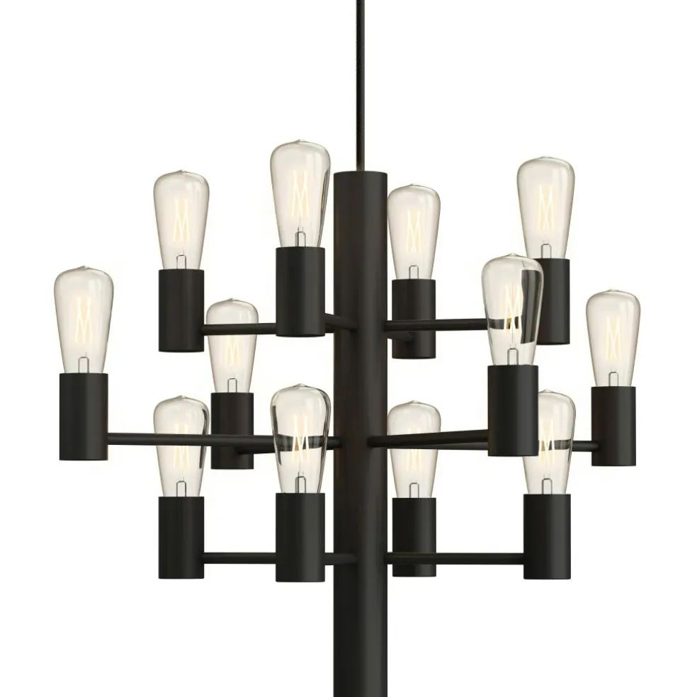 Manola Mini Chandelier, Black