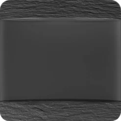 Manufacture Rock Squared Plate, Black 28 cm