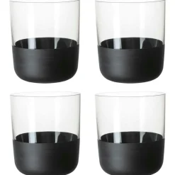 Manufacture Rock Tumbler 25 cl 4-pack, Black