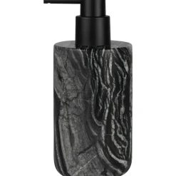 Marble Soap Dispenser Låg, Black Grey