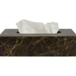 MARBLE Storage Box For Tissues, Brown