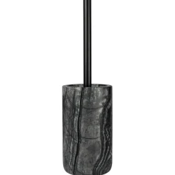 Marble Toilet Brush, Black/Grey