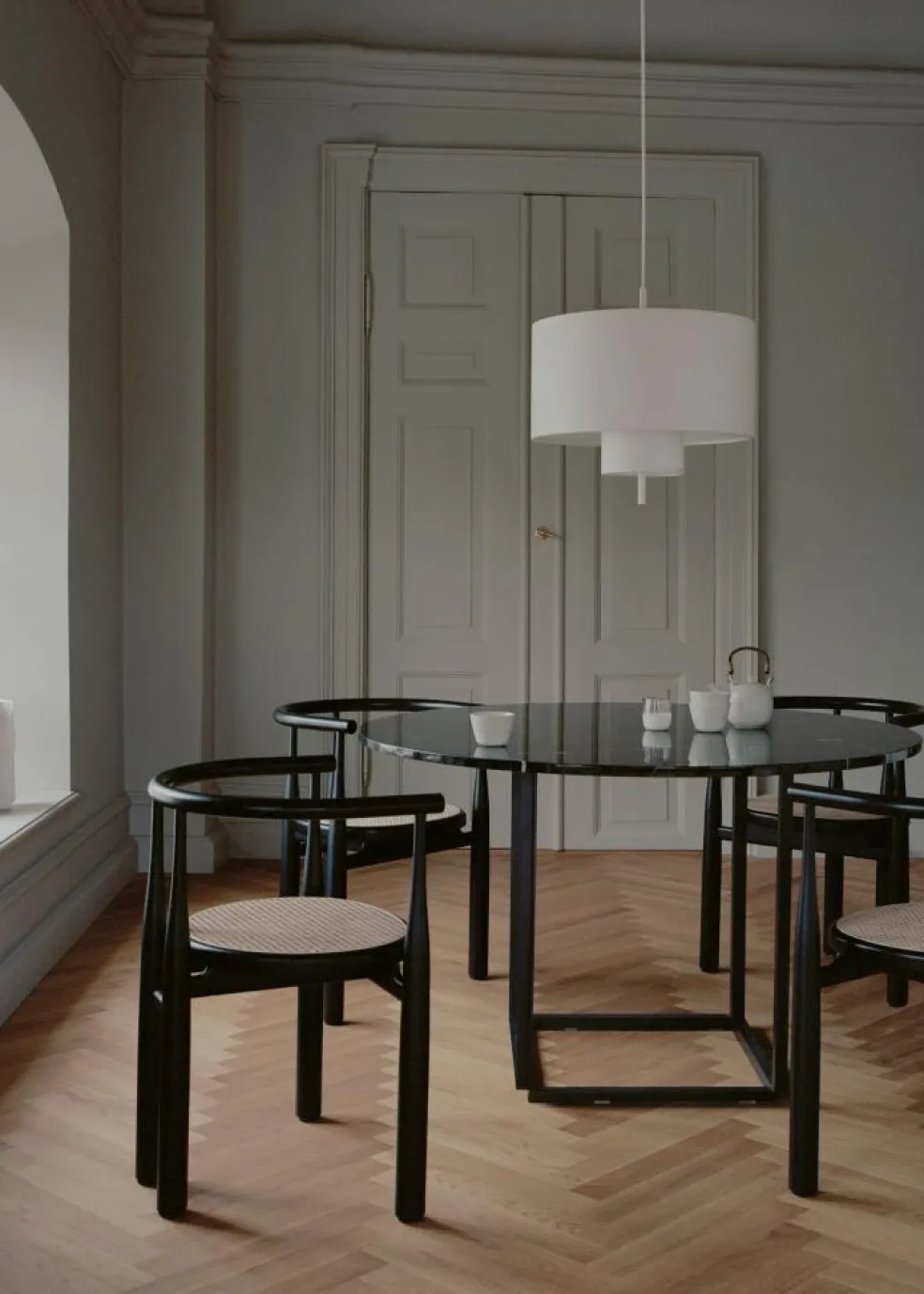 Margin Pendant Beige, 50 cm