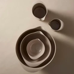 Margrethe Bowls 4 Pieces, Dusty Blue