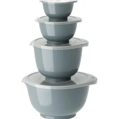 Margrethe Bowls 4 Pieces, Dusty Blue