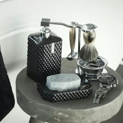 Marion Soap Dish, Black/Silver