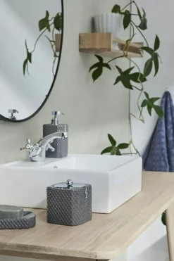 Marion Soap Dispenser, Grey/Silver