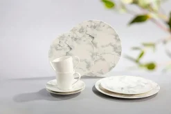 Marmory Tableware Set 8 Pieces, White