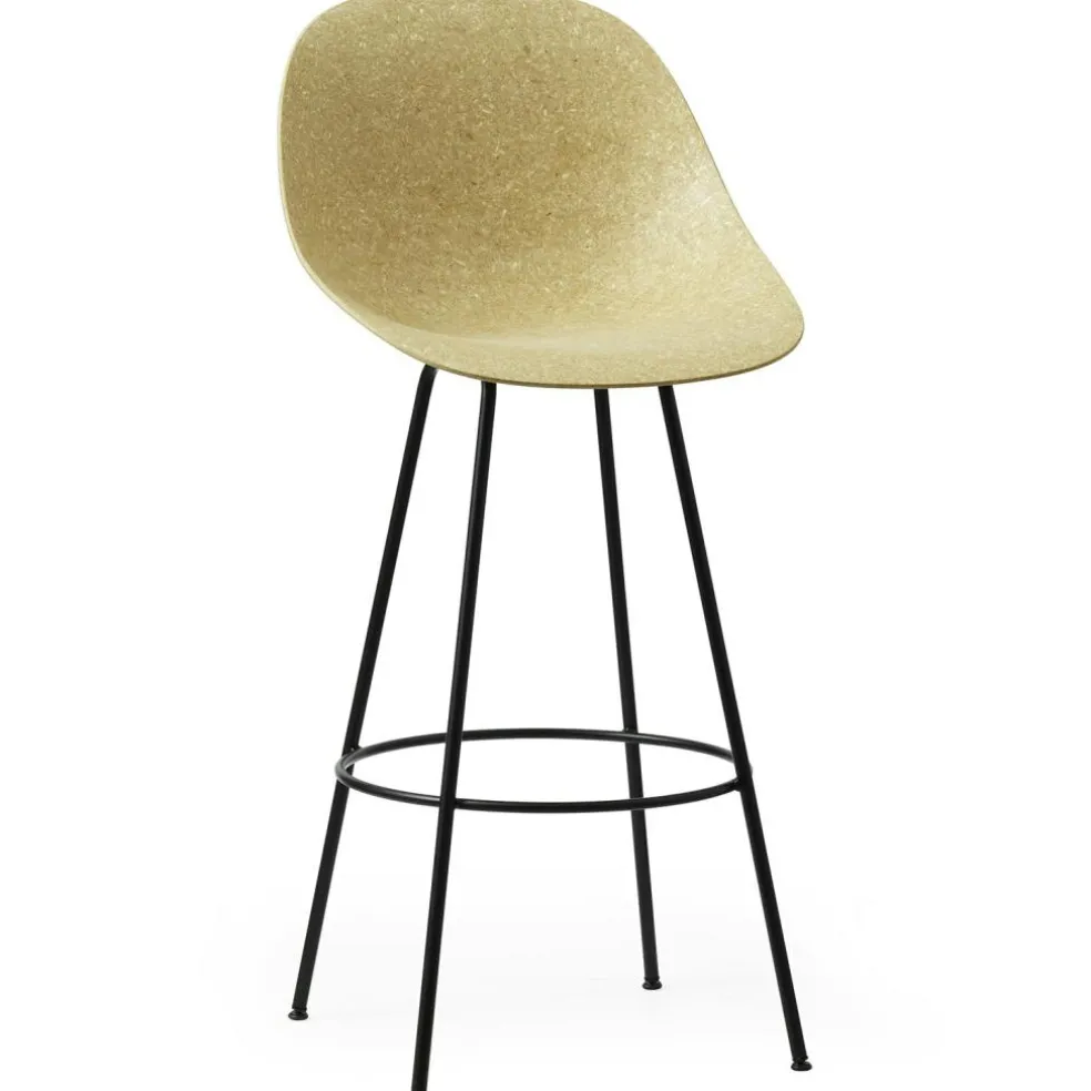 Mat Bar Chair 75 cm, Seaweed / Black