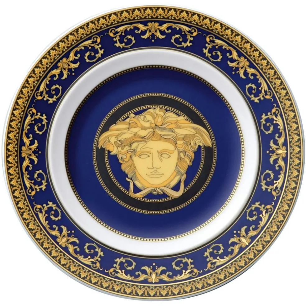 Medusa Blue Side Plate, 18 cm