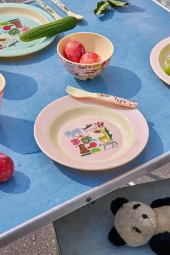 Melamine Bowl 20 cm, Pink Wildlife