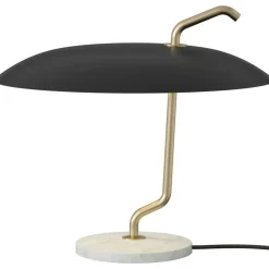 Model 537 Table Lamp, Brass / White