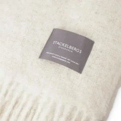 Mohair Blanket Rolled Fringe 130x170 cm, Olive Green