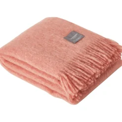 Mohair Blanket Rolled Fringe 130x170 cm, Olive Green