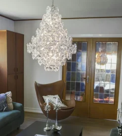 Monarque Grande Chandelier, Chrome