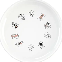 Moomin ABC Plate 15 cm, Salmon