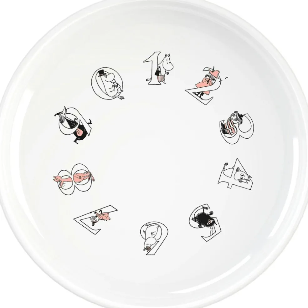 Moomin ABC Plate 15 cm, Salmon