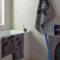 Moomin Bath Towel 70x140 cm, Snufkin Mint
