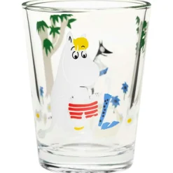 Moomin Drinking Glass 22 cl, Garden Party